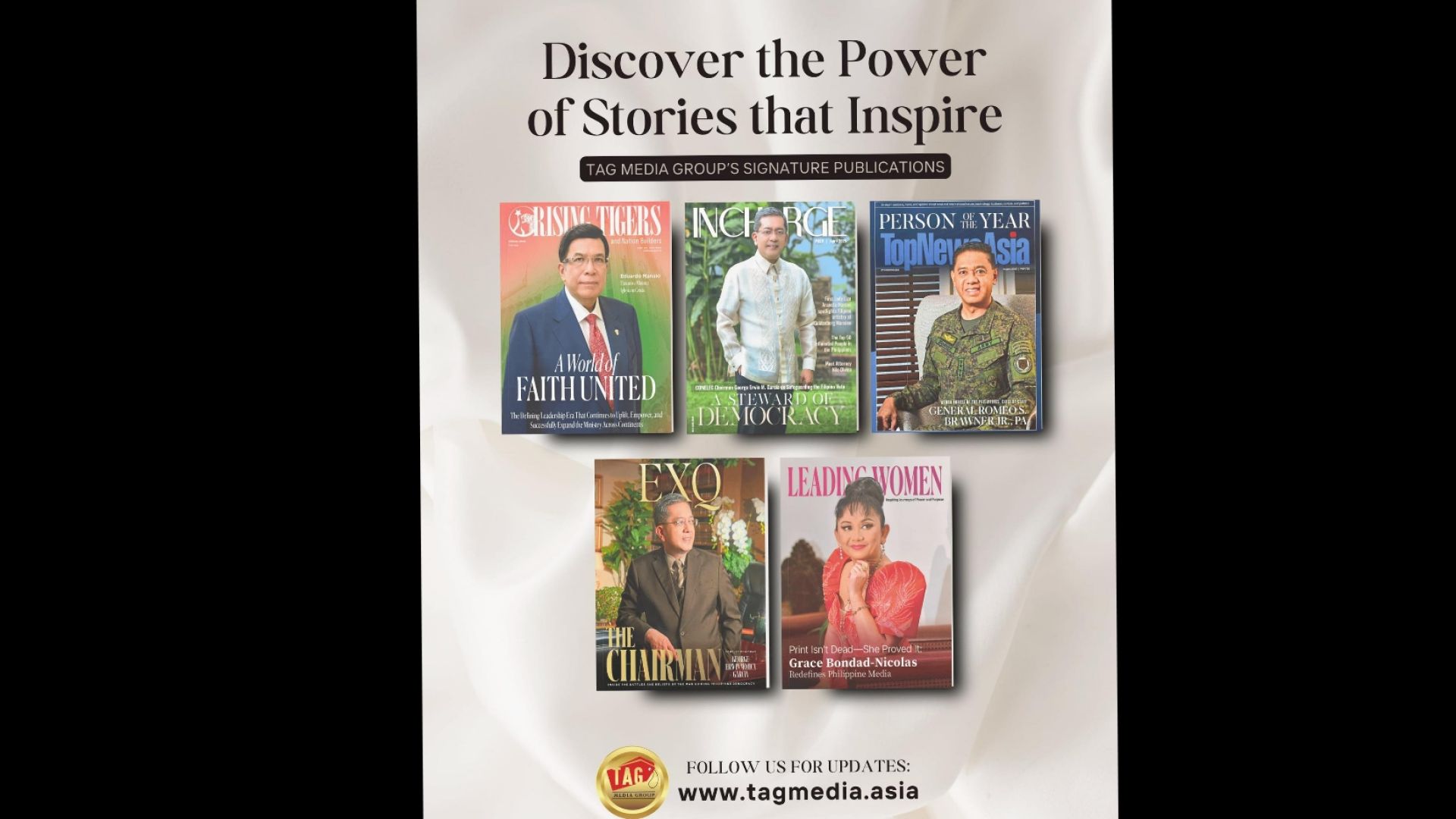 TAG Media Group featured Five Prestigious Print Magazines Inspiring and Informing the Nation
